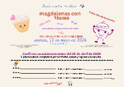 Muffins with Mom RSVP form in Spanish